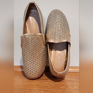 Sparkle Rose-Gokd Andiamos Platform Size 8